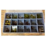 Box of hand tied fishing flies