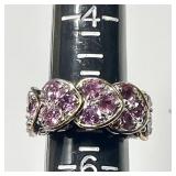 Sterling silver amethyst ring