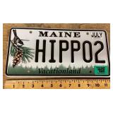 Maine license plate