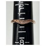 Gold over sterling silver ring