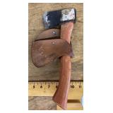 Plumb hatchet with sheath