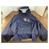 NEW windbreaker with stitched logo Size XL