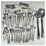 Large group of silverplate flatware
