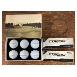 Group of golf balls