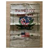 Patriot Marijuana burlap sack 23x36