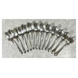 12 sterling silver teaspoons