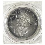 1992 Santa Claus 1 troy oz. .999 fine silver coin