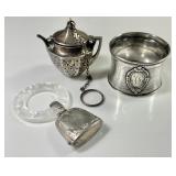 Unmarked sterling silver  group
