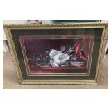 Framed floral print 33x44