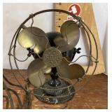 Vintage Emerson brass blade electric fan