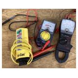 3 electric voltage meters