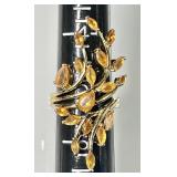 Sterling silver citrine ring