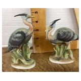 Pair of Lefton porcelain herons