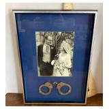 Wedding photo with handcuffs