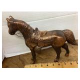 Metal horse figure