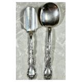 2 sterling silver serving spoons