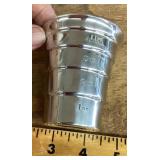 Abercrombie and Fitch metal measure cup