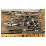 Partial set of silverplate flatware