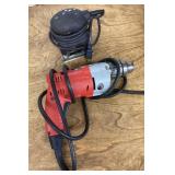 Milwaukee 1/2" drill & B&D palm sander