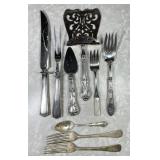Sterling silver flatware --6 sterling handles