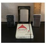 3 Zippo lighters