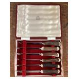 Garrard stag handle steak knife set