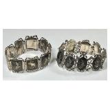2 Siam sterling silver bracelets