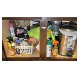 Contents under sink in mud room