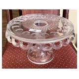 Antique cake stand --deep rum well