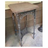 Antique ornate cast iron plant stand