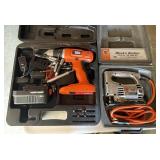B&D jigsaw & 18v B&D cordless drill