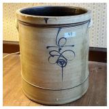 6 gallon salt glazed stoneware crock w/handles