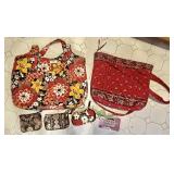 Vera Bradley purses and travel containers