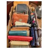 Large box of purses