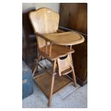 Vintage convertible high chair