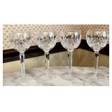 4 Waterford crystal stems 7.5"
