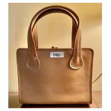 Tan Coach leather Dinky bag