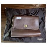 Brown Coach Court bag with dust bag