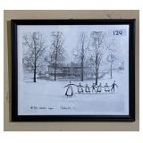 P. Buckley Moss framed print 10x12