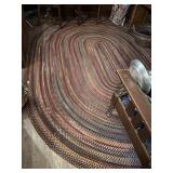 8x10 oval braided rug