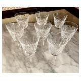 8 Waterford crystal stems 6"