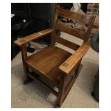 Mission oak rocker