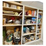 Contents of 3 sections of shelving
