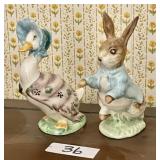 2 Beswick porcelain Beatrix Potter figures