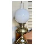 Antique Bradley & Hubbard oil lamp