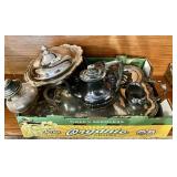 Large flat of silverplate