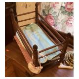 Antique 18" doll bed