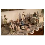 Collection of porcelain figurines