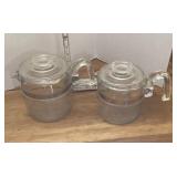 2 Pyrex percolators