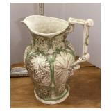 Decorative ceramic water pitcher